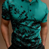 Men's Print Breathable Fashion Polo Shirt Top