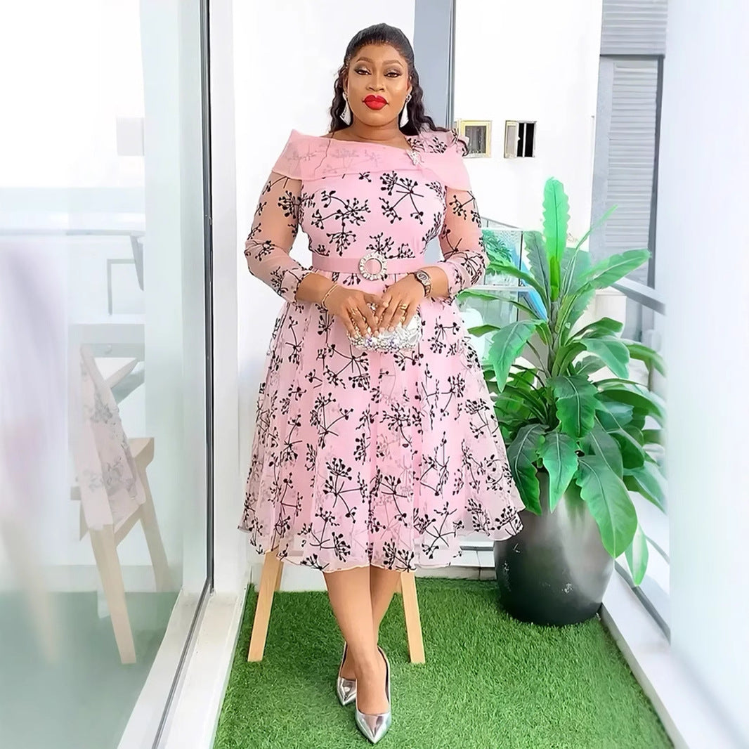 Plus Size Printed Dress For Woman