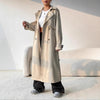 Elegant Long Solid Color Trench Coat