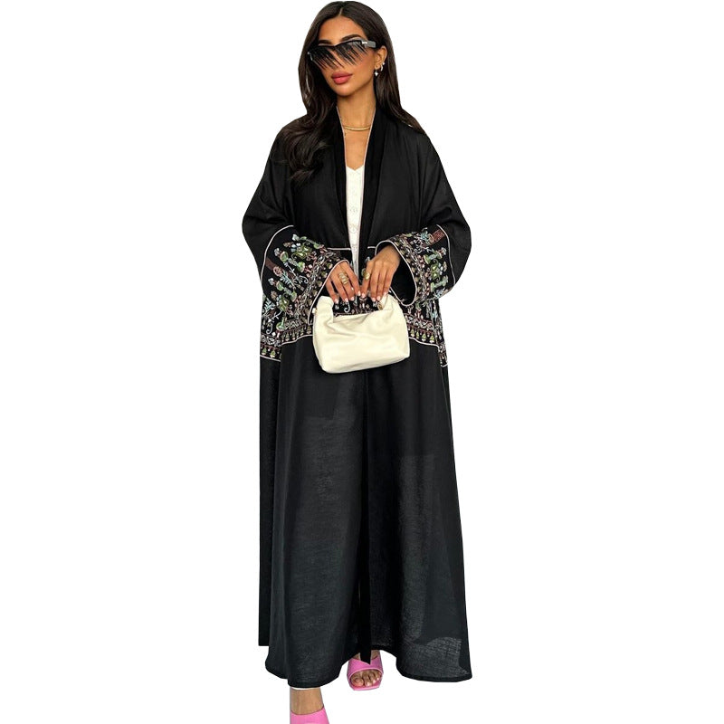 Women's Middle East Cardigan Embroidery Embroidery Robe