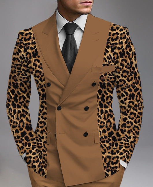 Men's Printed Suit Jacket Fashion Casual