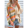 Summer New Pullover V-neck Sweater Women's Casual All-matching