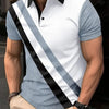 Men's Print Breathable Fashion Polo Shirt Top