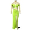 Women's Midriff Outfit Long Skirt Two-piece Set