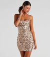 Summer New Sequin Sling Mini Dress