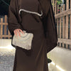 Women's Fashion Cloak Satin Dress Robe