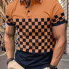 Men's Print Breathable Fashion Polo Shirt Top