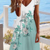 Women's Printed V-neck Street Style Dress