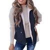 Fashion Pure Color Warm Keeping Double-sided Vest For Women