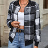 Fashionable All-matching Women's Retro Plaid Coat