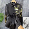 Retro Chinese Style Printed Long Sleeve Shirt