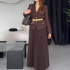 Women's Solid Color Elegant Lapel Suit