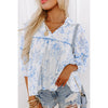 Women's Fashionable Floral Print Chiffon Shirt