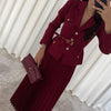 Women's Solid Color Elegant Lapel Suit