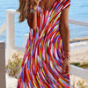 Women's Printed V-neck Street Style Dress