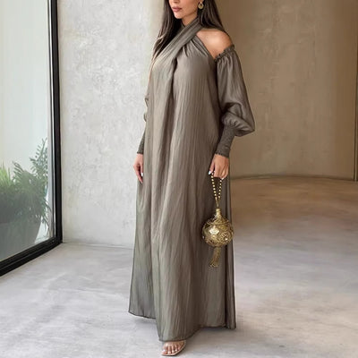 Middle East New Autumn And Winter Long Sleeve Dress