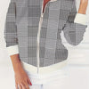 Fashionable All-matching Women's Retro Plaid Coat