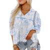 Women's Fashionable Floral Print Chiffon Shirt