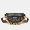 Women's Fashion Chest Bag Shoulder Bag Leopard Print Waist Bag