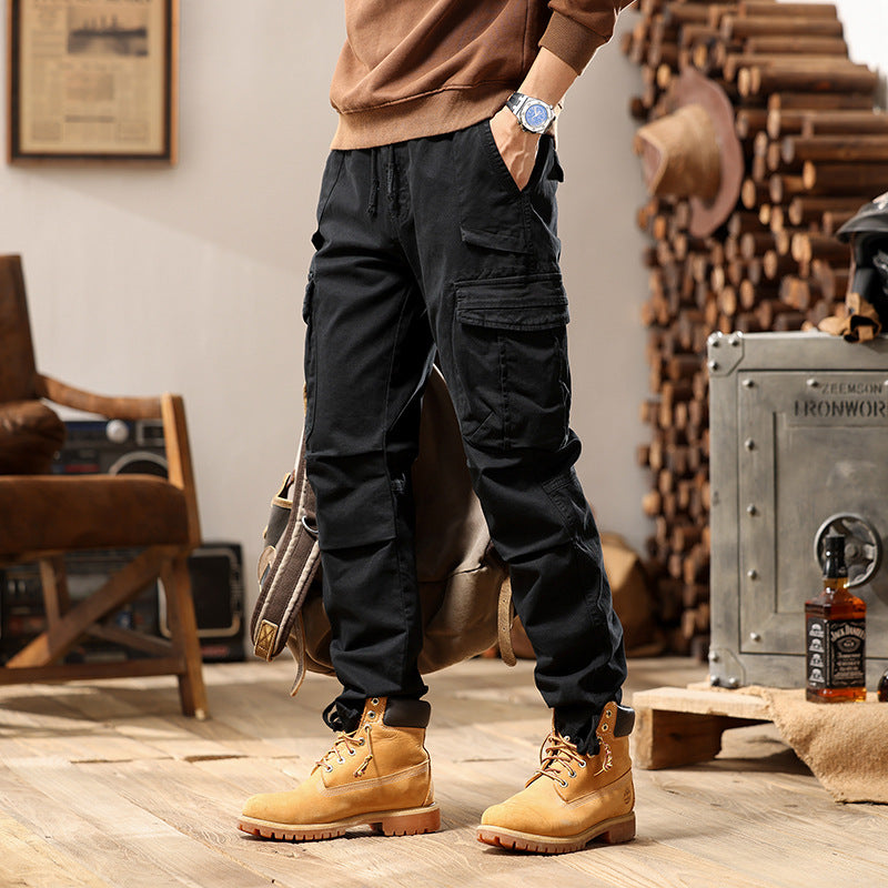 High Street Loose Functional Casual Pants Men