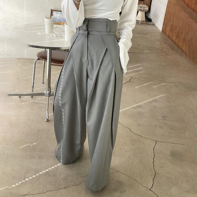 Three-dimensional Waist Wide Leg High Waist Drooping Casual Pants