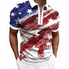 Men's Print Breathable Fashion Polo Shirt Top