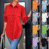 Sweet Polyester Cardigan Polo Collar Shirt