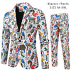 Digital New Print Leisure Suits For Men Two-piece Set