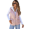 Fashion Pure Color Warm Keeping Double-sided Vest For Women