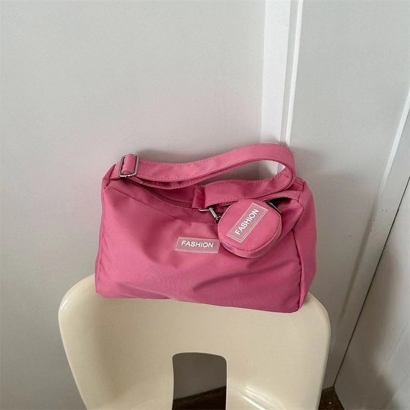 Women's Large-capacity Solid Color Shoulder Bag