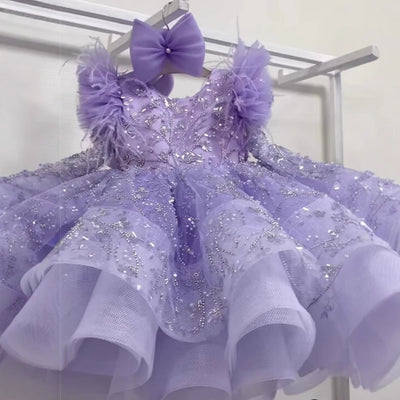 Girl's Dream Purple Dress European And American