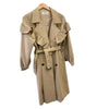 Niche Design Ruffled Stitching Long Trench Coat