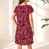 Female Corrugated Print Temperament Dress