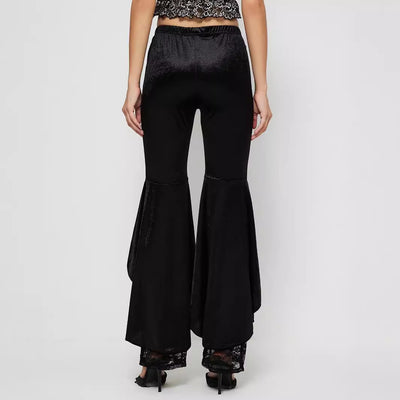 Women's Elegant Lace Casual Bell-bottom Pants