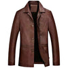 Spring And Autumn Men's Plus Size Leather Coat