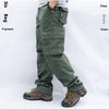 Multi-Pocket Workwear Casual Trousers Straight Work Uniforms Men's Pants