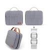 Dry Wet Separation Large Capacity Striped Canvas Travel Toiletry Bag