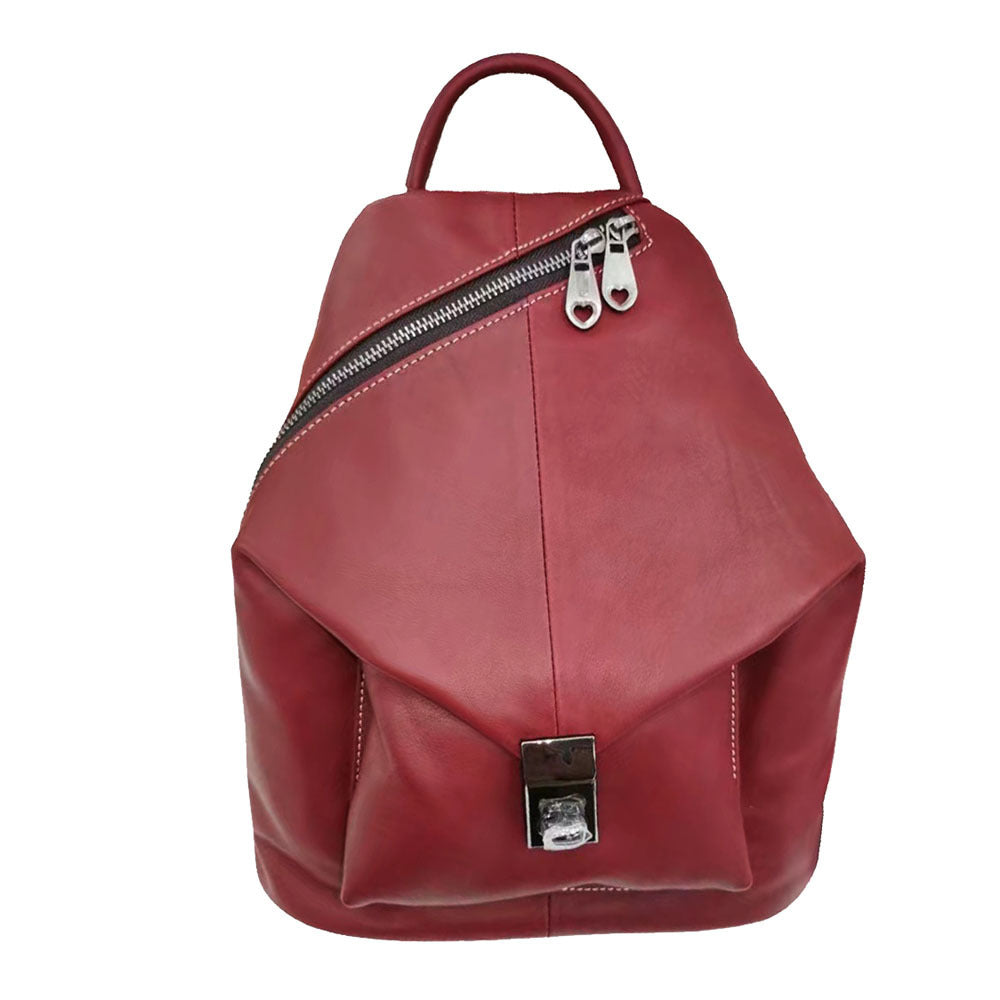 Women's Leather Backpack All-match Casual Soft Cowhide