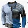 Men's 3D Printing Casual Retro Long Sleeve Top