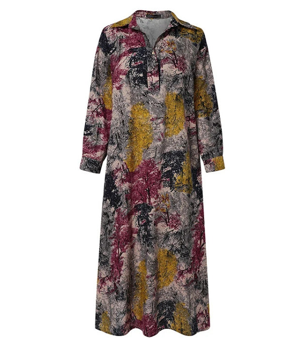 Women's National Fashion Loose Dress