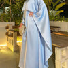 Women's Fashion Cloak Satin Dress Robe