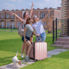 Three In One Set Of Vertical Striped Suitcase