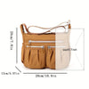 Shoulder Handbag For Ladies Roomy Multiple Pockets Bag Women Crossbody Purse Fashion Tote Top Handle Satchel