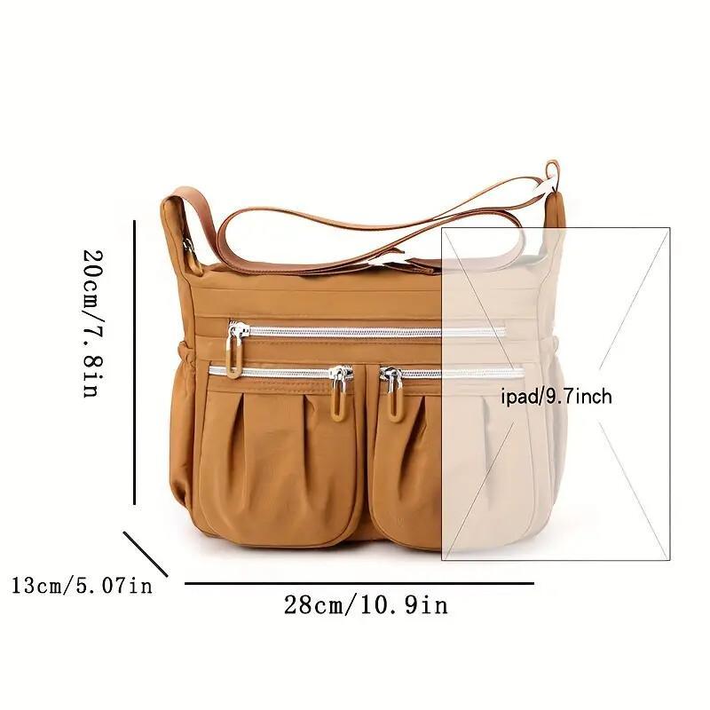 Shoulder Handbag For Ladies Roomy Multiple Pockets Bag Women Crossbody Purse Fashion Tote Top Handle Satchel