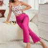 Ladies' Homewear Suspender Trousers Casual And Comfortable Pajamas Suit