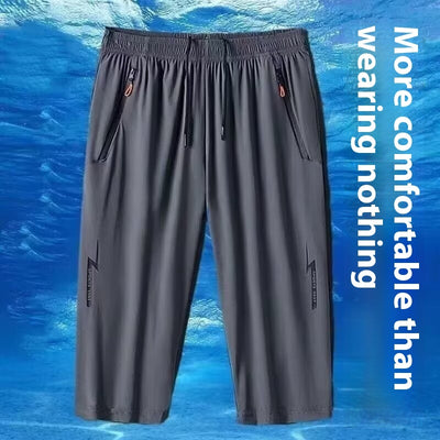 Summer Ice Silk Thin Shorts For Men