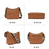 Wide Shoulder Strap Large Capacity Multi-functional Stitching Shoulder Bag