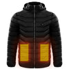 Men Heated Puffer Jacket Electric Heating Coat Insulated Hood Windbreaker