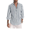 Men's long sleeve striped shirt