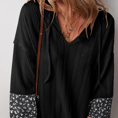 Pullover V-neck Knit Casual Versatile Loose Top